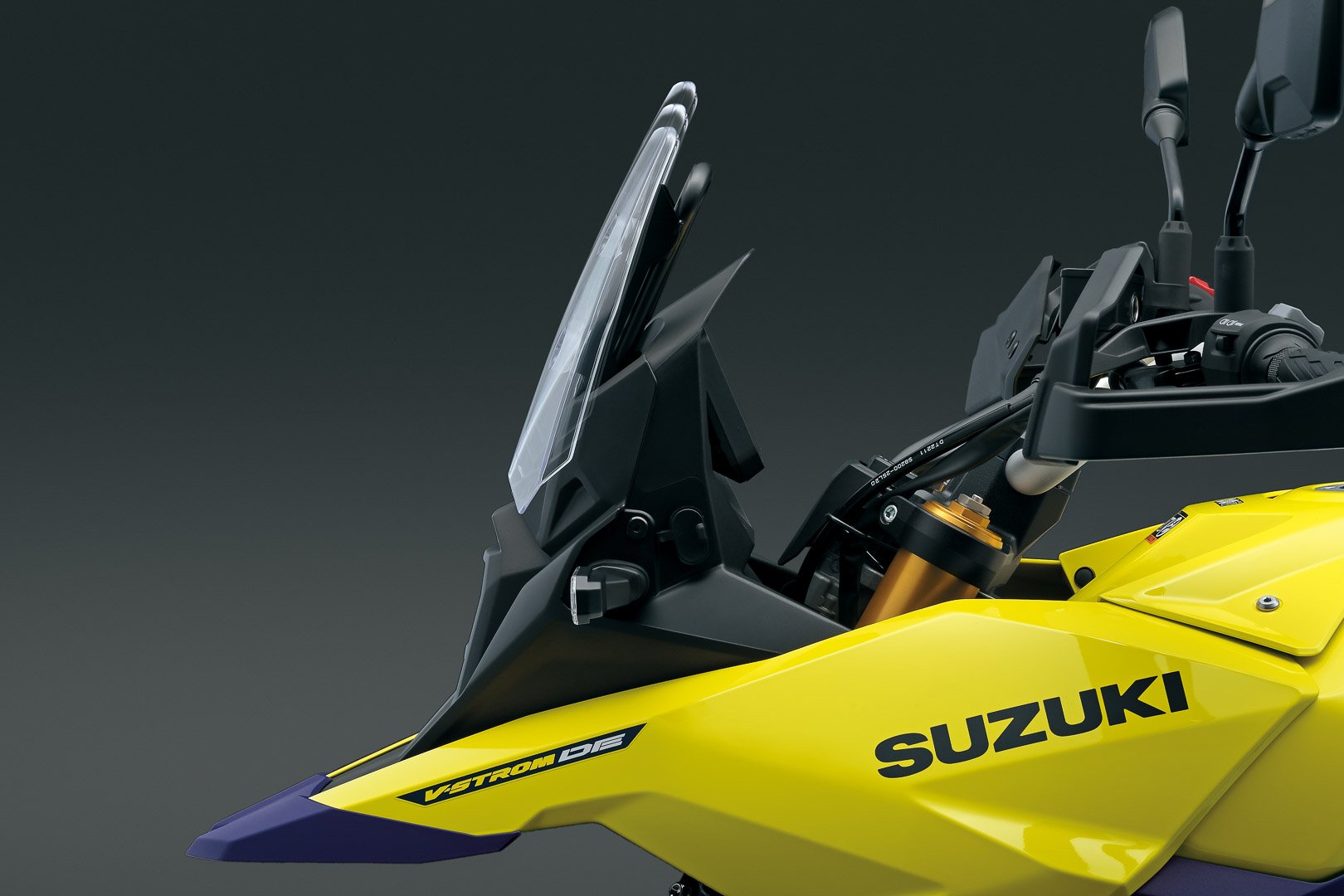 Primer vistazo a la línea Suzuki V-Strom 800DE 2023: parabrisas ajustable